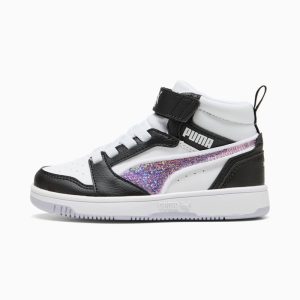 Rebound V6 Sequins Little Kids' Mid-Top Easy On Sneakers