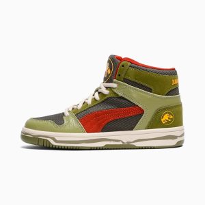 PUMA x JURASSIC WORLD Rebound Big Kids' Mid-Top Sneakers