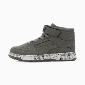 Rebound Layup Nubuck Trek Little Kids' Easy On Mid-Top Sneakers