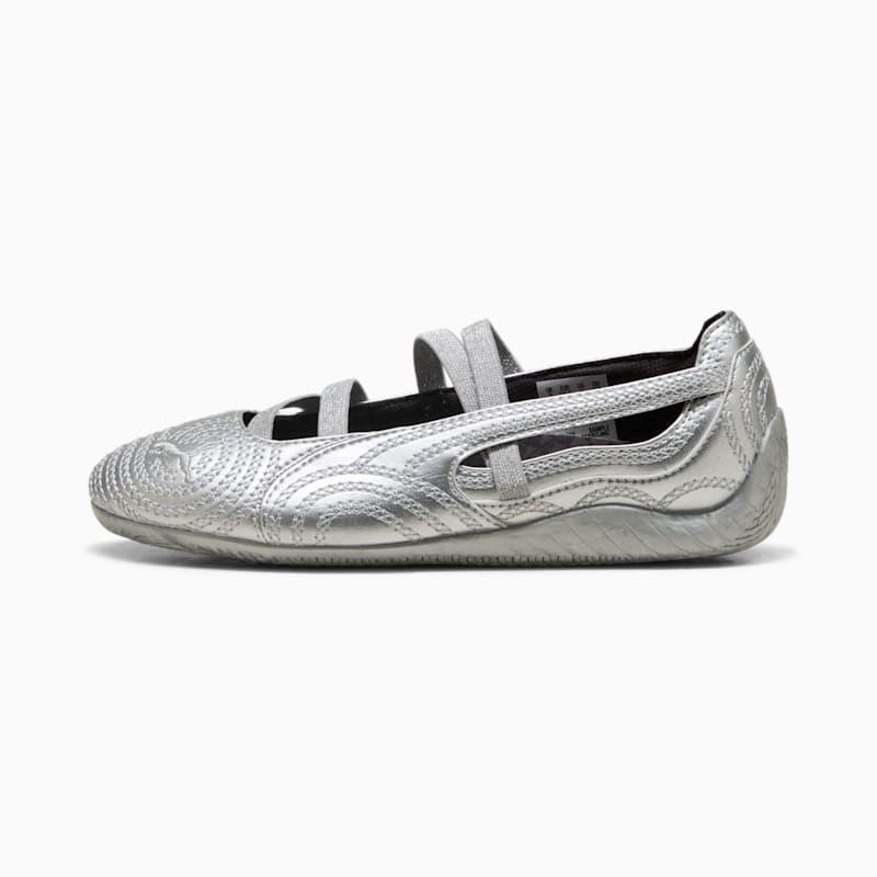 PUMA x WICKED Speedcat Ballet Silver Slippers Big Kids' Sneakers