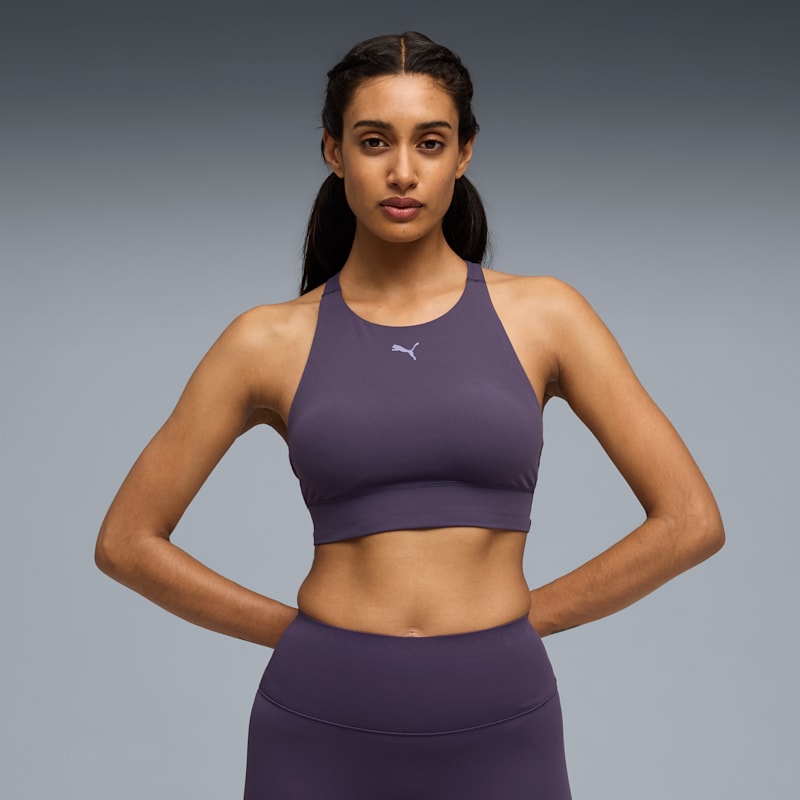 Shapeluxe High Neck Women's Moisture Wicking, Mid Impact Sports Bra - Image 3