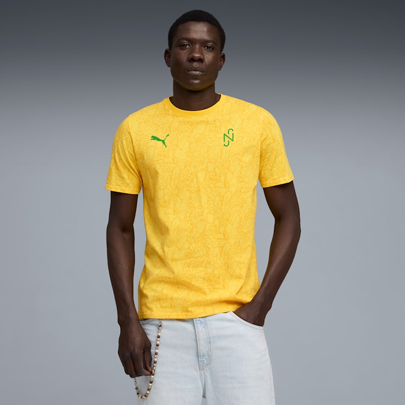 Neymar JR Brazil Passion Men's Patterned Soccer Tee