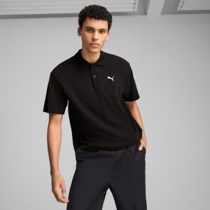 PUMA Wardrobe Essentials Men's Relaxed Pique Polo Shirt