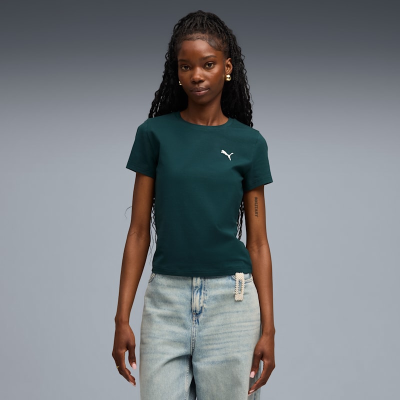 PUMA Wardrobe Essentials Women's Slim Tee - Image 2