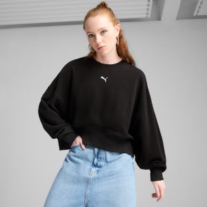 PUMA Wardrobe Essentials Women's Oversized Crew Neck Sweatshirt