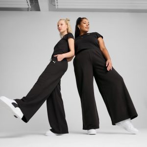 PUMA Wardrobe Essentials Women's Wide Leg Sweatpants