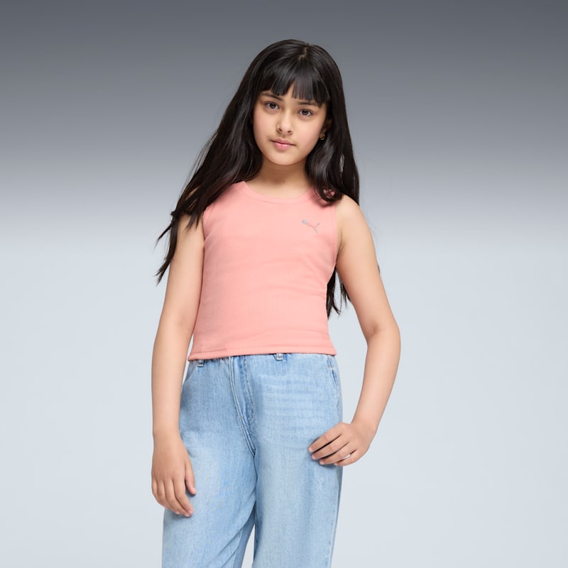 BUTTERFLY VIBE Big Kids' Ribbed Tank Top