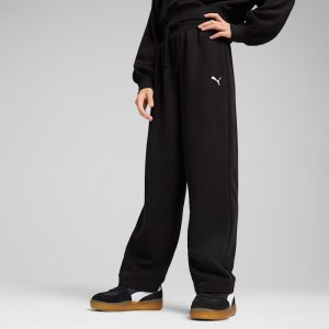 PUMA Wardrobe Essentials Big Kids' Wide Sweatpants