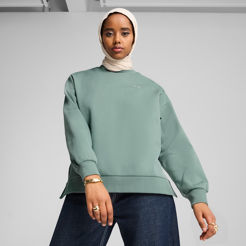 Wardrobe Essentials Women's Oversized Crew Sweatshirt - Image 2
