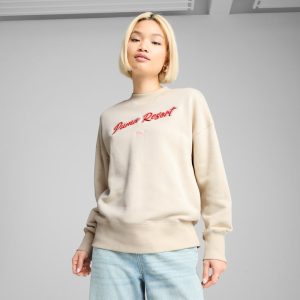 Premium Essentials Women's Graphic Crew Sweatshirt