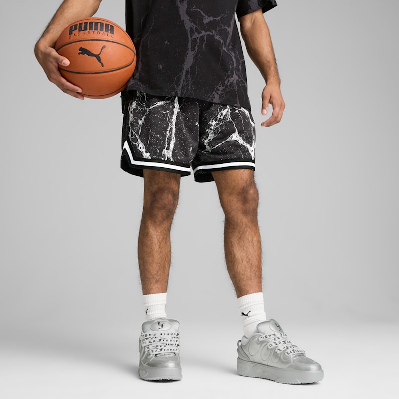 LaFrancé Written in Chrome Men's Basketball Shorts