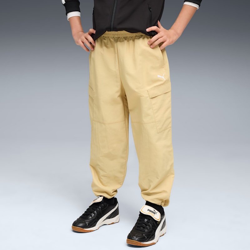 PUMA Wardrobe Essentials Big Kids' Relaxed Cargo Pants - Image 5