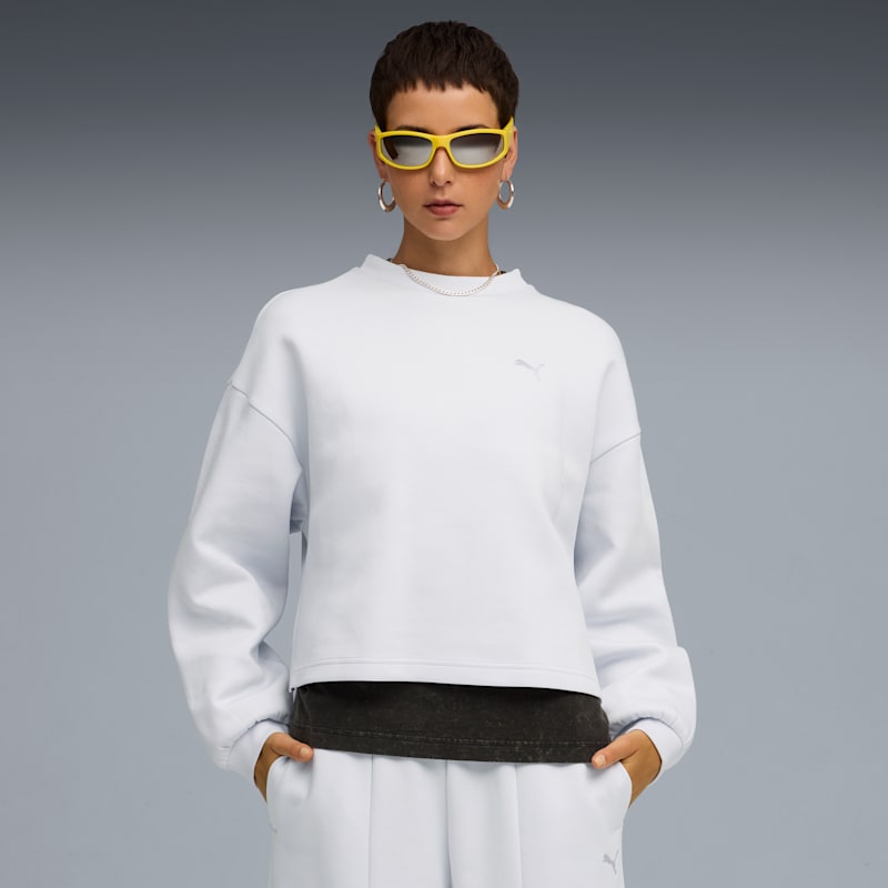 PUMA Wardrobe Essentials Women's Oversized Crew Neck Sweatshirt - Image 2