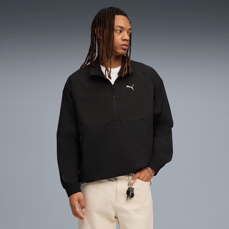 PUMATECH Men's Half-Zip Crew Neck Sweatshirt