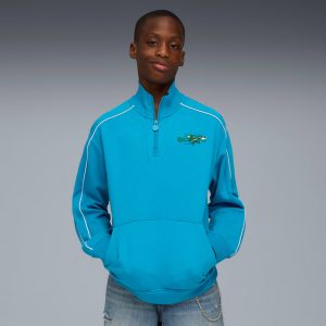 T7 Super PUMA Big Kids' Half-Zip Crew Neck Sweatshirt