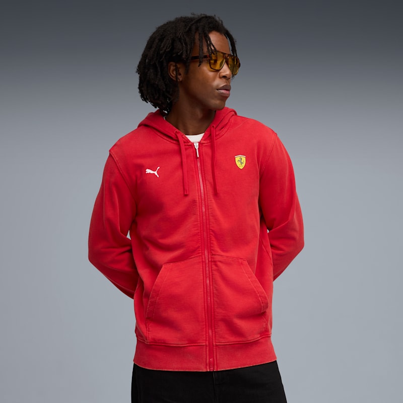 Scuderia Ferrari Men's Zip-Up Sweat Jacket - Image 2