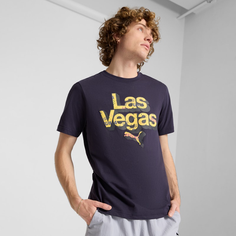 Las Vegas Pattern Men's Graphic Tee - Image 2