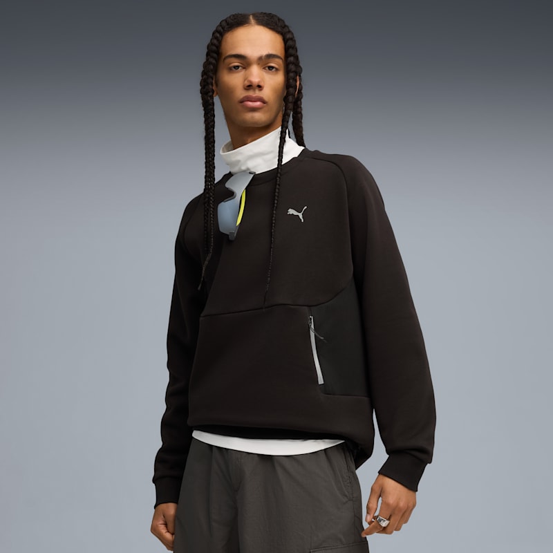 PUMATECH Men's Relaxed Crew Neck Sweatshirt