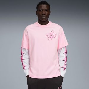 LaFrancé Pink Heem Men's Long Sleeve Basketball Tee