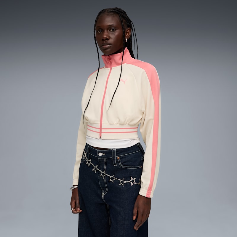 T7 Women's Cropped Track Jacket - Image 3
