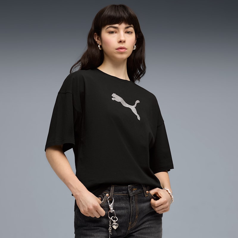 Essentials Graphics Bedazzled Women's Oversized Tee