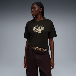 House of Graphics Women's Kitty Sticker Relaxed Tee