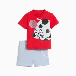 Sporty Cats Matching Set Toddlers' Tee and Shorts Set
