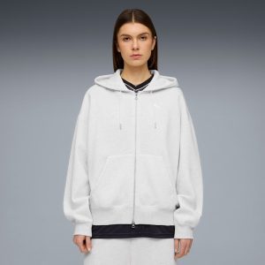 Wardrobe Essentials Women's Zip-Up Fleece Hoodie
