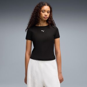 PUMA Essentials Women's Ribbed Slim Tee