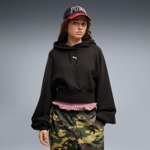 PUMA Essentials Women's Cropped Balloon Sleeve Hoodie