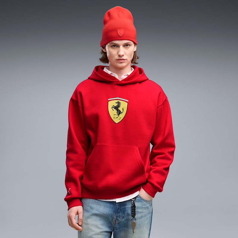 Scuderia Ferrari Men's Fleece Hoodie - Image 2