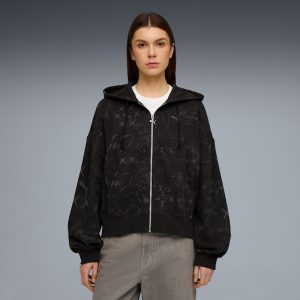 Street Glam Women's Oversized Zip-Up Hoodie