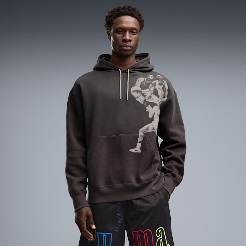 Memory Lane Men's Fleece Basketball Hoodie