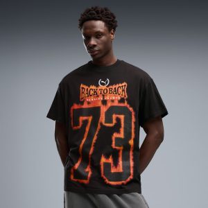 Back To Hoops Men's Oversized Basketball Tee