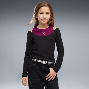 Midnight Shadow Big Kids' Slim Long Sleeve Tee