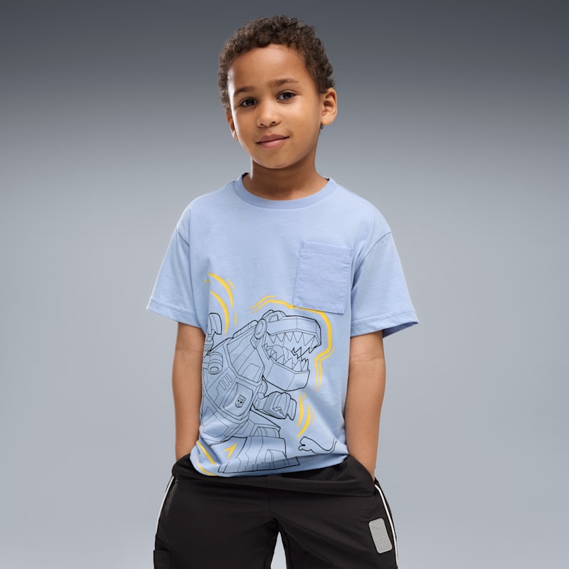 PUMA x TRANSFORMERS Little Kids' Relaxed Graphic Tee - Image 2