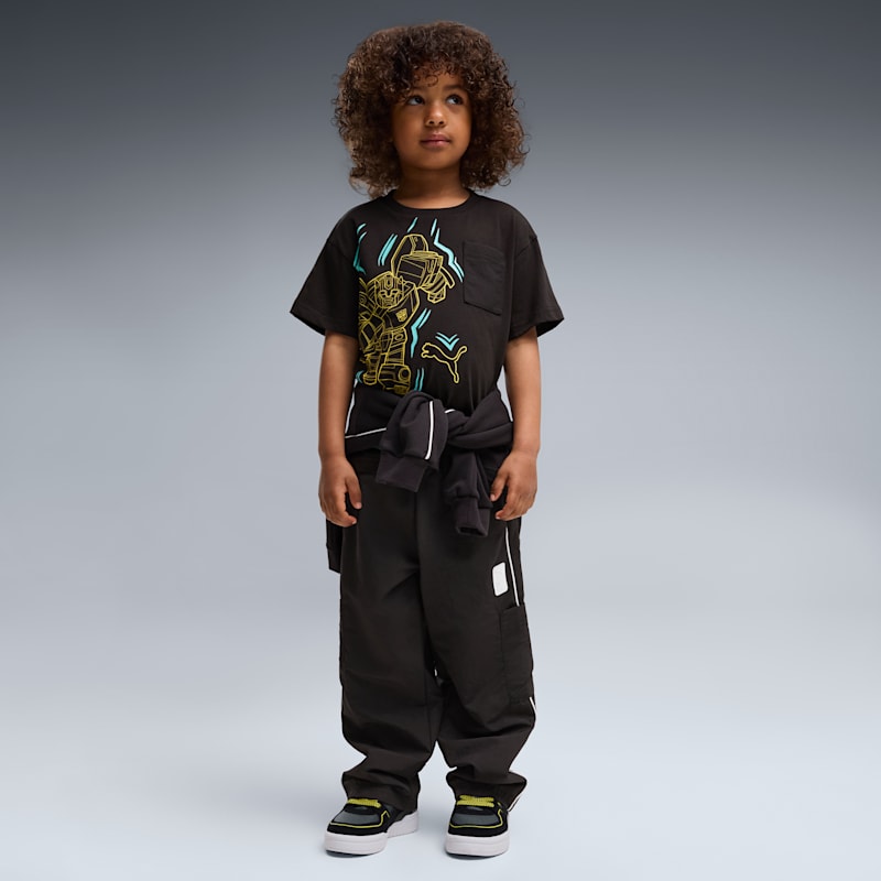 PUMA x TRANSFORMERS Little Kids' Relaxed Cargo Pants
