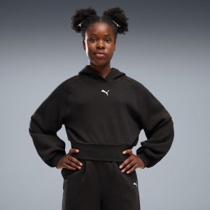 PUMA Essentials Big Kids' Cropped Balloon Sleeve Hoodie