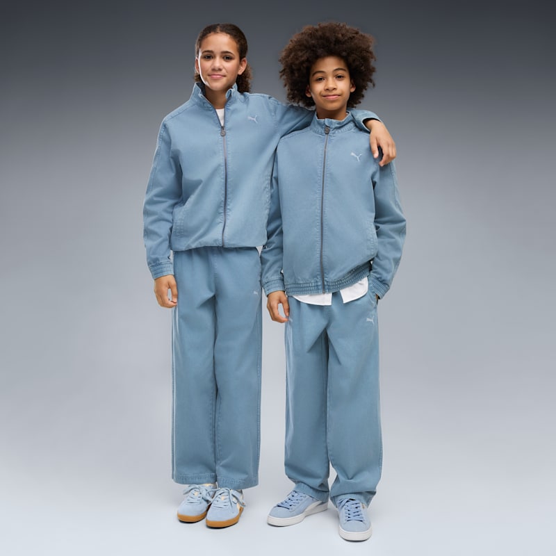 T7 Big Kids' T7 Relaxed Washed Twill Pants
