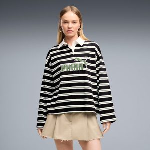 PUMA Elevated Essentials Women's Oversized Long Sleeve Rugby Polo