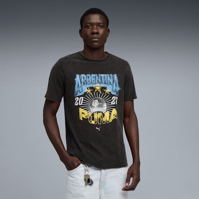 Soccer Nations 90s Fanwear Men's Graphic Tee - Image 3