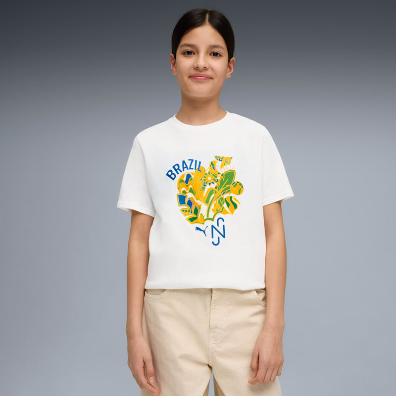 Neymar JR Brazil Passion Big Kids' Soccer Tee