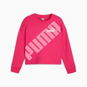 Logo Power Big Kids' Crewneck Sweatshirt