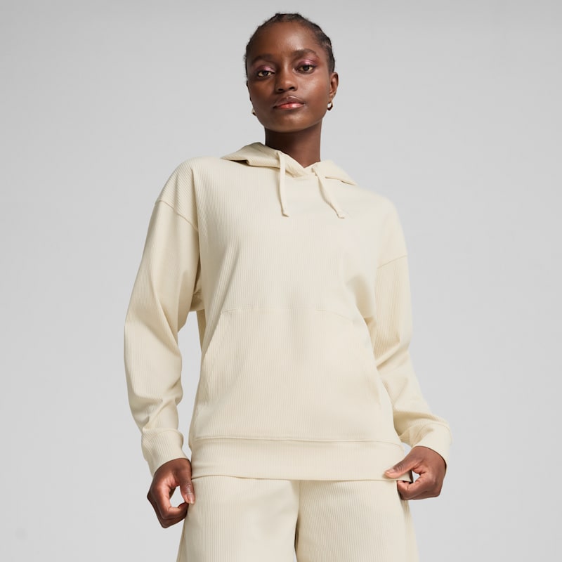 PUMA Elevated Essentials Women's Ribbed Hoodie - Image 2