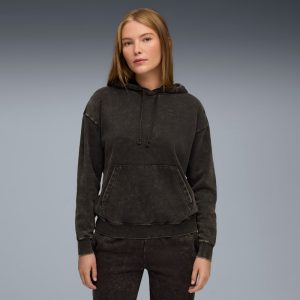 PUMA Elevated Essentials Acid Wash Women's Fleece Hoodie