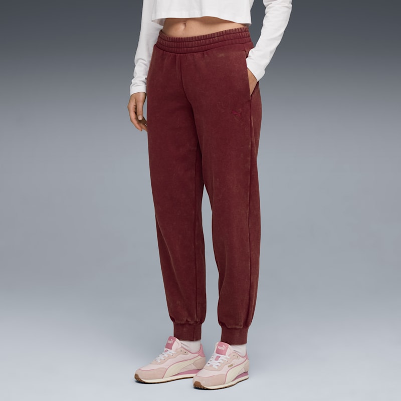 PUMA Elevated Essentials Acid Wash Women's Fleece Sweatpants - Image 5