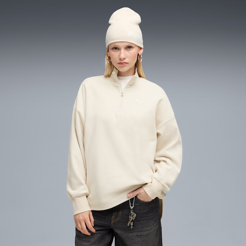 Her Women's Half-Zip Sweatshirt - Image 2