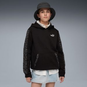 PUMA Essentials Animal Print Big Kids'  Fleece Hoodie