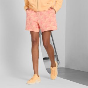 PUMA Essentials Graphics Women's High-Rise 5" Shorts