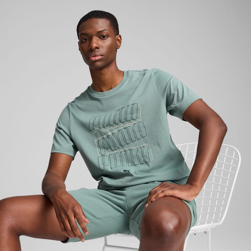 ESS Stacked Logo Men's Tee - Image 3